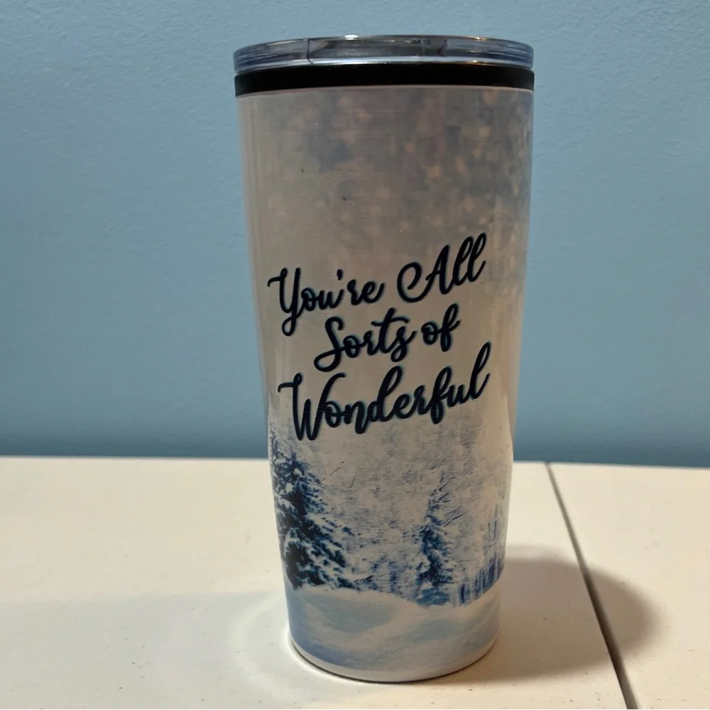 NWOT blue snow you're all sorts of wonderful tumbler - Picture 1 of 4